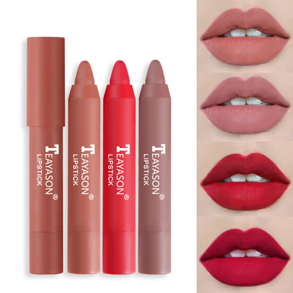 12 cores Lipstick Lápis Lip Liner Velvet Matte Impermeável Long Lasting Smudge Proof Lip Pen para lábios Maquiagem Cosméticos