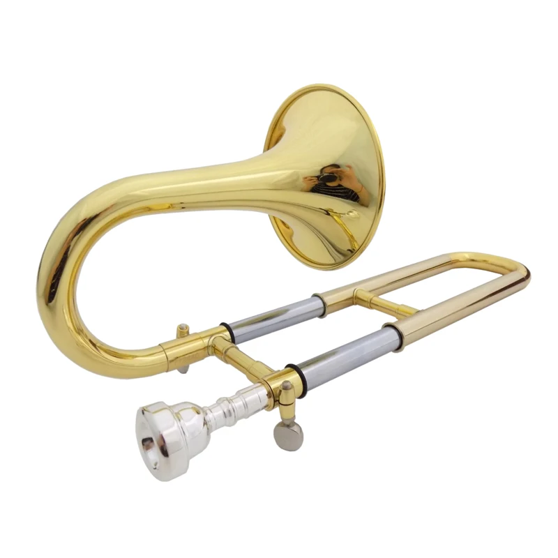 Bb/A Soprano Slides Trumpet Musical Instruments with Case Stand Mouthpiece Yellow Brass Material Lacquer Finish