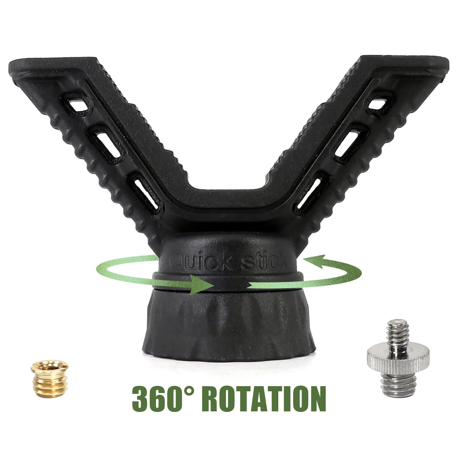 Tactical Hunting Accessories V Yoke Head Shooting Rest Gun Rest Rifle Holder Top Mount Attachment Tripod Stick Head for Rifle