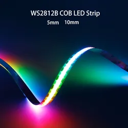 WS2812B COB RGBIC Pixels 60/100/120/160/200Led/m LED Strip Individually Addressable Light WS2812 Smart Pixels Dream Color DC5V