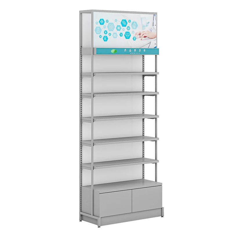

✘x Customized Pharmacy Shelves Heavy-Duty Industrial-Grade Single-Sided Pharmacy Storage Rack with High Load Capacity^