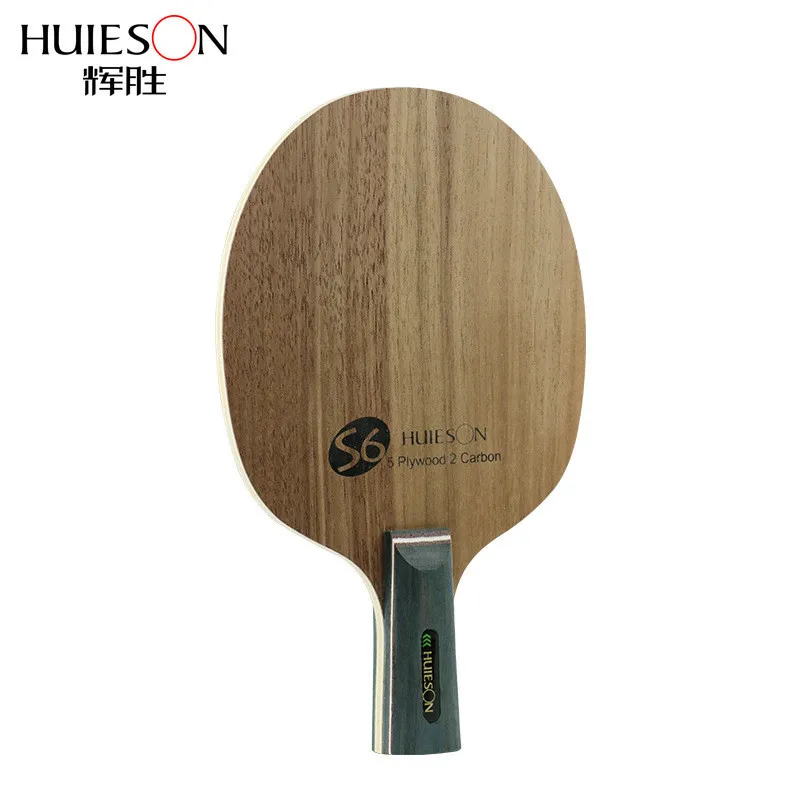 Huieson 탁구 라켓용 전문 탁구 블레이드 S6 외부 탄소 호두나무 Ayus 7 합판 탁구 패들, DIY S6