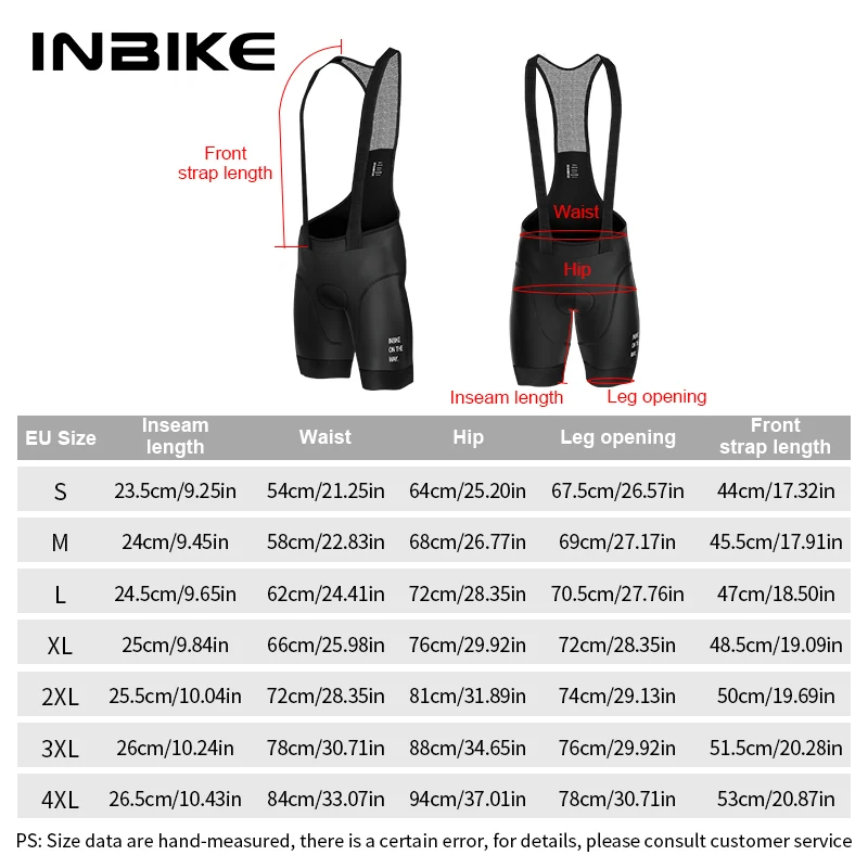 INBIKE Summer Men\'s Cycling Bib Shorts  Mountain Bike MTB Clothes Downhill Bicycle Tights Road Riding Motocross  Outdoors Pro