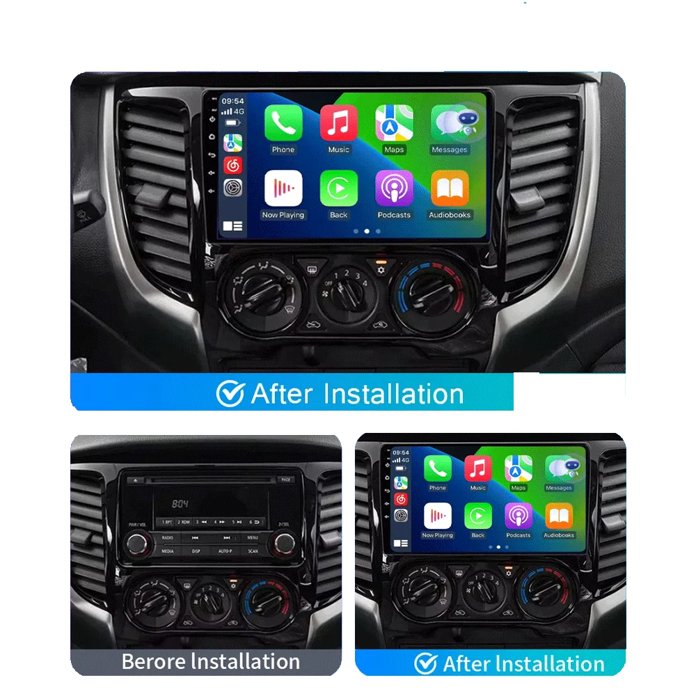 Android 16 Carplay For Mitsubishi Pajero Sport 3 L200 5 Triton 3 2015 2016 2017 2018 2019 Car Radio GPS Multimedia Video Player