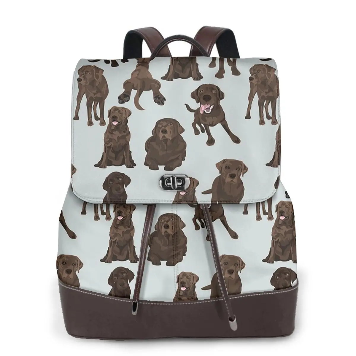 Chocolate Labrador Bookbag School Student Bags Hiking Travel Daypack for Women Fashion Derma Backpack