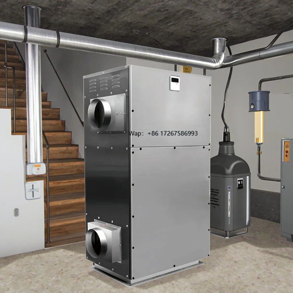 3KG/H 650m³/H Airflow 5000W Rotary Industrial Desiccant Rotor Dehumidifier for Large Warehouse and Pharmaceutical Manufacturer