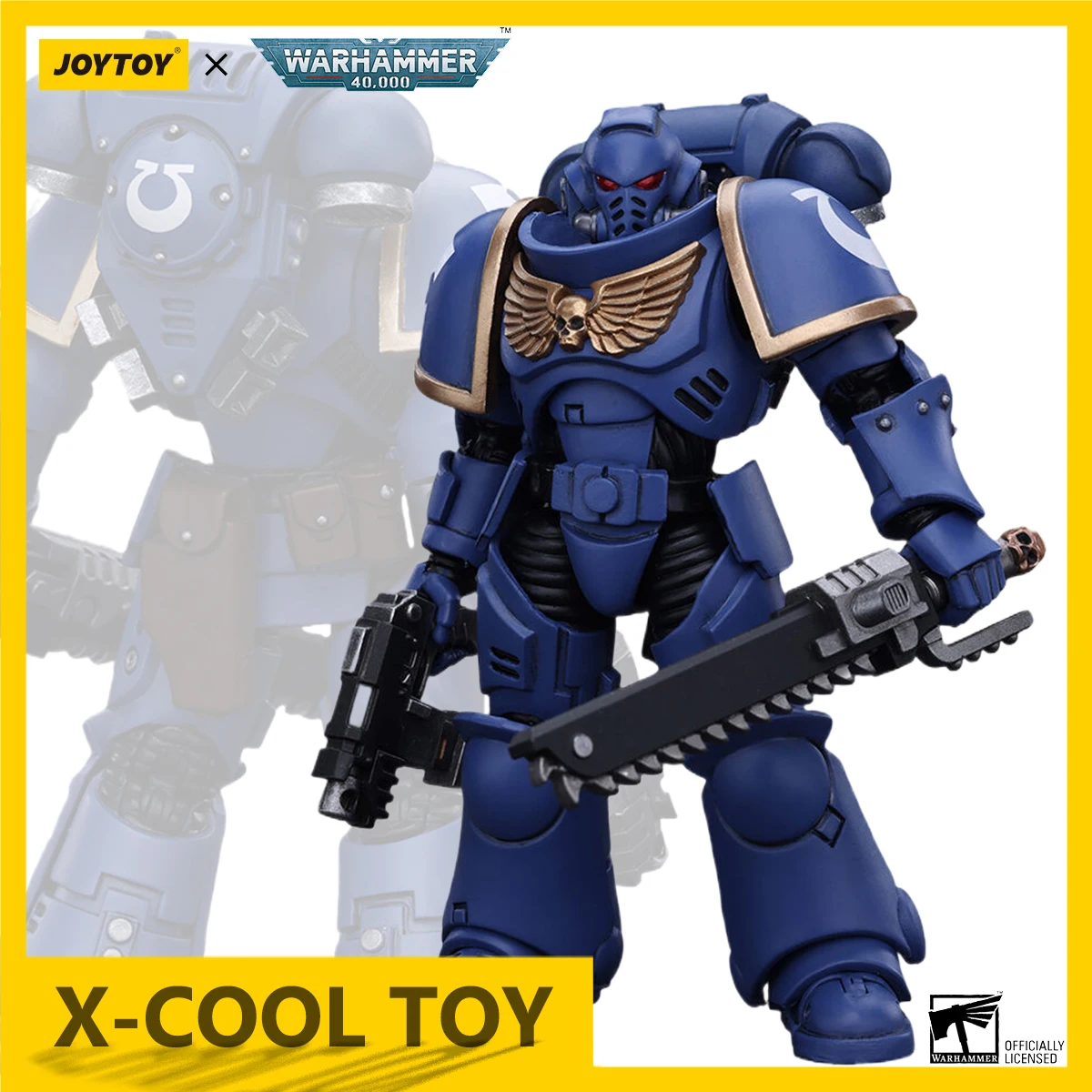 JOYTOY Warhammer 40K Space Marines Action Figure Ultramarines Outriders Brother Catonus Figurine Joints Movable Figure Model Toy