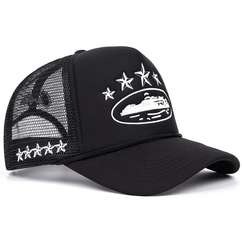 Fashion New Unisex Print Baseball Hats Hip Hop Breathable Personal Sunshade Mesh Versatile Street Snapback Hats Trucker Caps