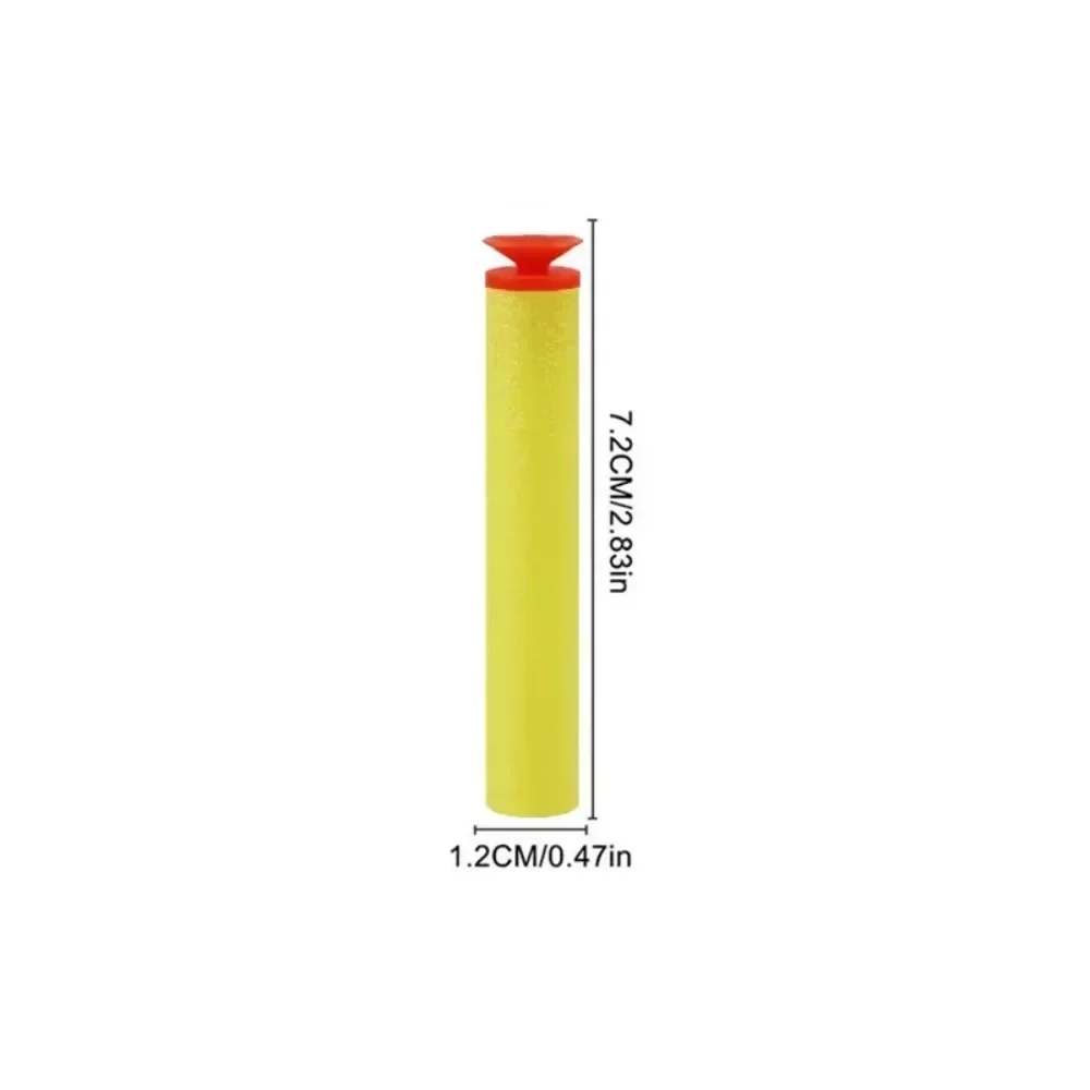 Geel Sucker Head Kogels 7.2 cm Voor N-strike Elite Serie Blasters Schuim EVA Refill Darts Kinderen Speelgoed Guns accessoires