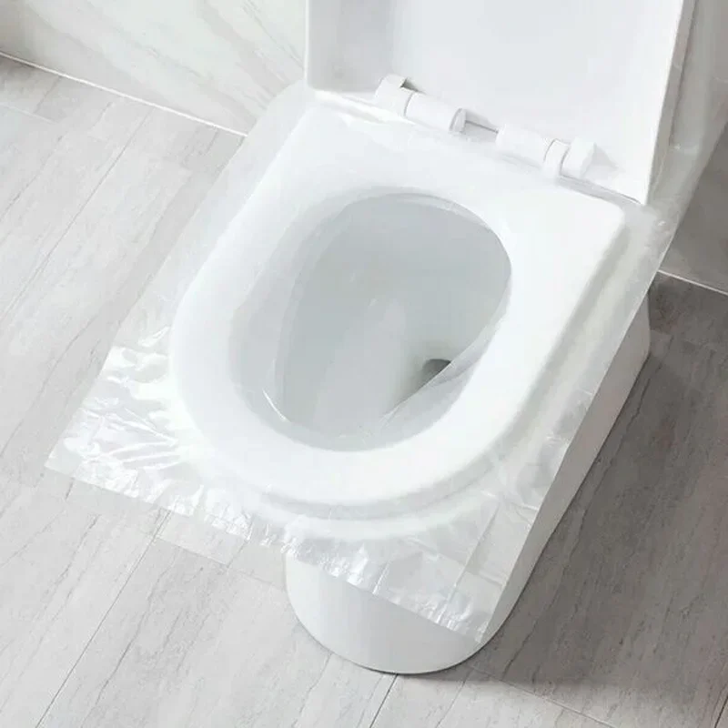 50/1 Stuks Wegwerp Toiletbril Cover Mat Draagbare Reizen Veiligheid Toiletbril Papieren Pads Waterdichte Kussen Badkamer Accessiories