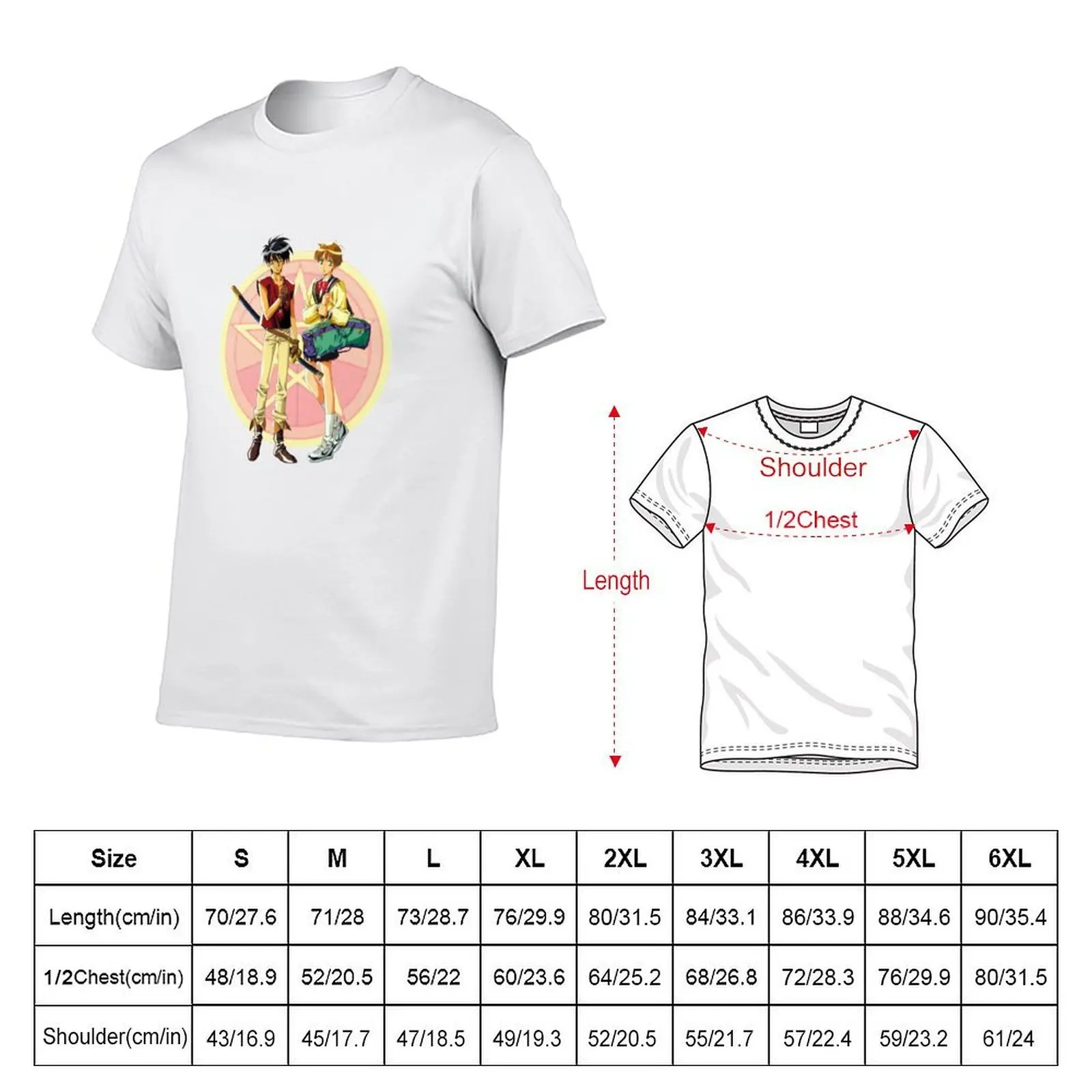 Van and Hitomi with Tarot Background - ORIGINAL by SillyFun.redbubble.com T-Shirt