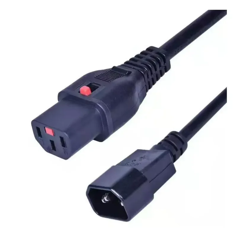 Iec Extension Power Cable Lock C13 to C14 Cable Power Cords Extension Cords