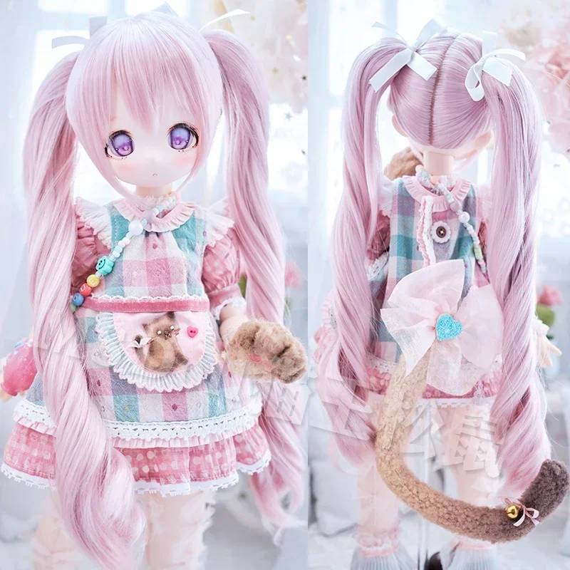 New Arrival Curly Double Ponytail BJD Wig Long Curly Hair for 1/3 BJD MDD Doll Wig Girls Dress Up Toys Doll Accesoories - Image 2