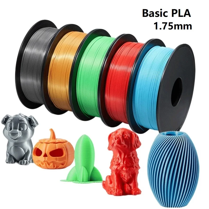 

Базовая нить PLA 1,75 мм, 1 кг/500 г/250 г, стандартная нить FDM, материал для 3D-принтера, пластик, высокая прочность, прозрачная нить PLA