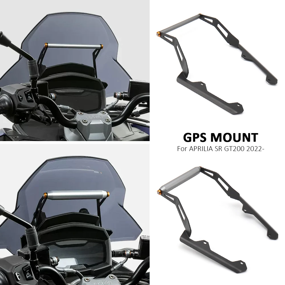 

Motorcycle Front Phone Stand Holder Phone GPS Mount Navigation Bracket 12mm/22mm For APRILIA SR GT200 GT 200 sr gt200 2022 2023