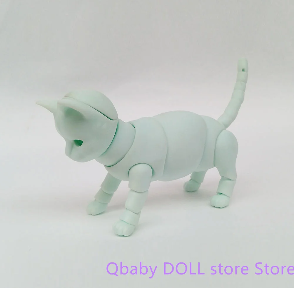 Qbaby doll store 1/6 short tail cat resin doll pet birthday gift diy cosmetics