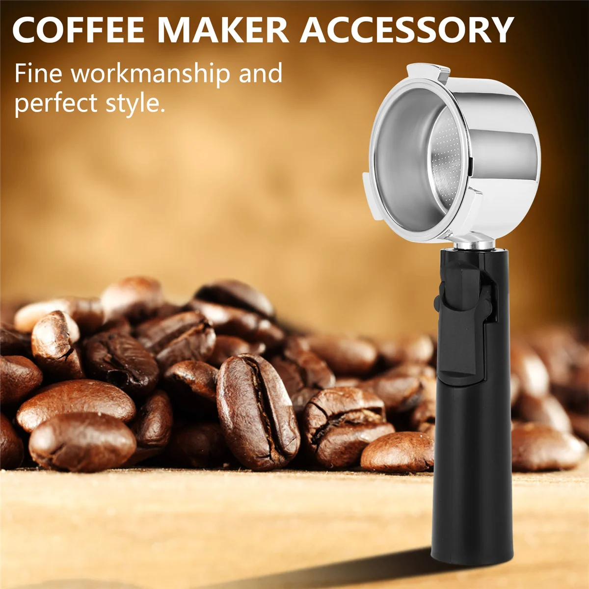 51mm Stainless Steel Bottomless Coffee Portafilter for Professional Coffee Maker Accessory