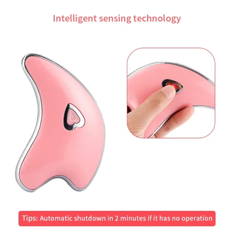 Facial Guasha Massager Micro Current Lift Skin Tightening Machine Wrinkle Removal Facial Scratch Skin Care Beauty Container