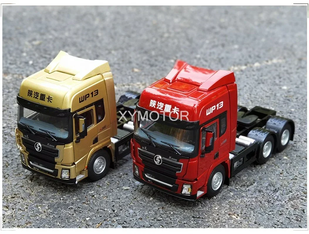 

1/24 Shaanxi Automobile Delong X3000 WP13 Tractor Head Model Car Toys Hobby Collection Display Ornaments