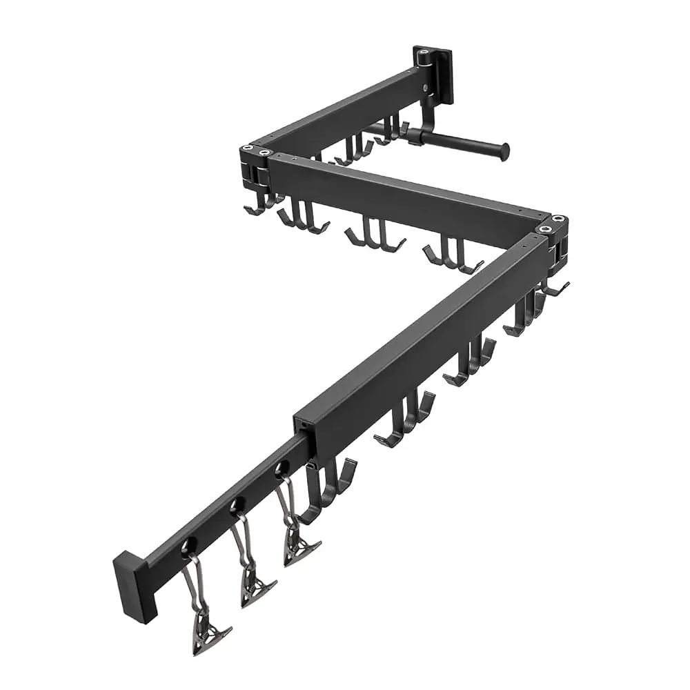 

Free ShippingWall Mounted Clothes Drying Rack,Drying Rack Clothing Wall Mount with Foldable Features(Tri-Fold),Space Saver,Wall