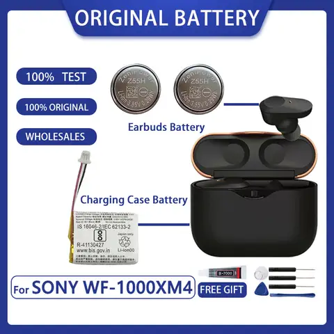기존 Z55H 누벨 배터리 소니 WF-1000XM4,WI-SP600N,WF-SP700N,WF-SP900,WF-1000XM3,WF-1000X TWS,Z55H 3.85V 0.29Wh