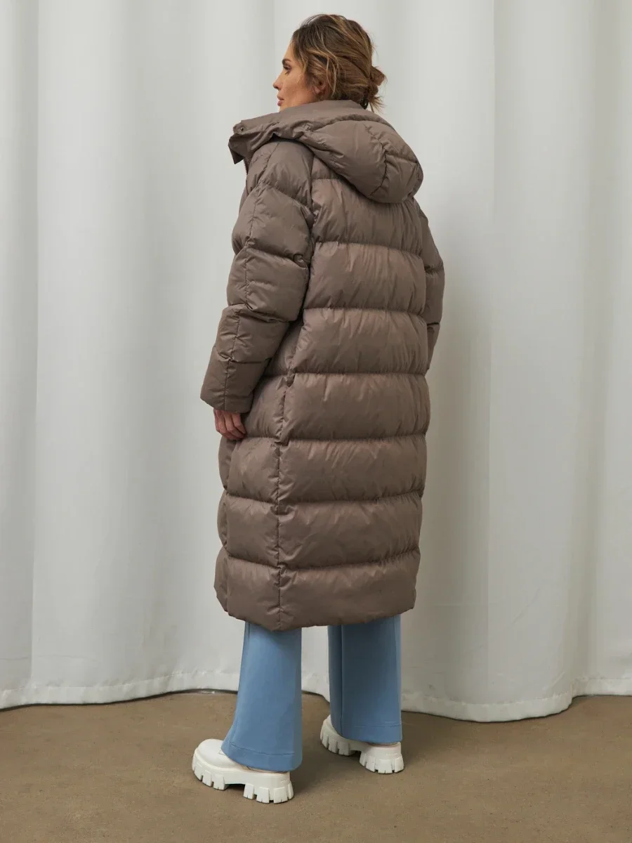 Born ladies lose Enten Daunen mantel Damen Winter Langarm verdicken warme lange Puffer Jacken Mäntel für Frauen Daunen mäntel