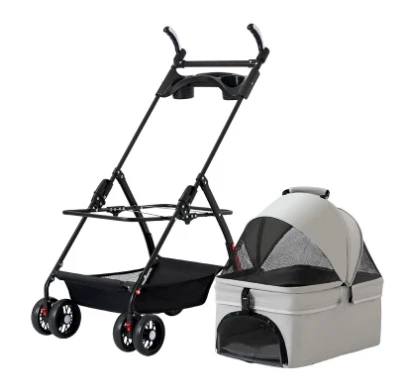 Pet Cat Dog Cart Dog Cat Teddy Baby Cart Out Small Pet Car Dog Cart Lightweight Folding