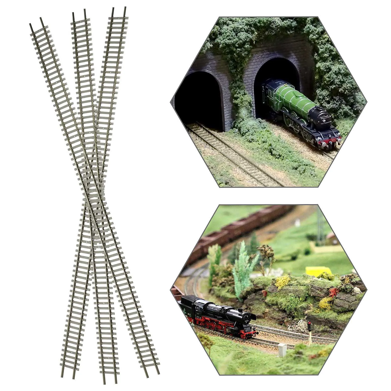 Evemodel HO Scale 1/87 Cupronickel Tracks Flexible Rail 50cm Code 100 with Rail Joiners Screws (Pack of 3) HP27HO