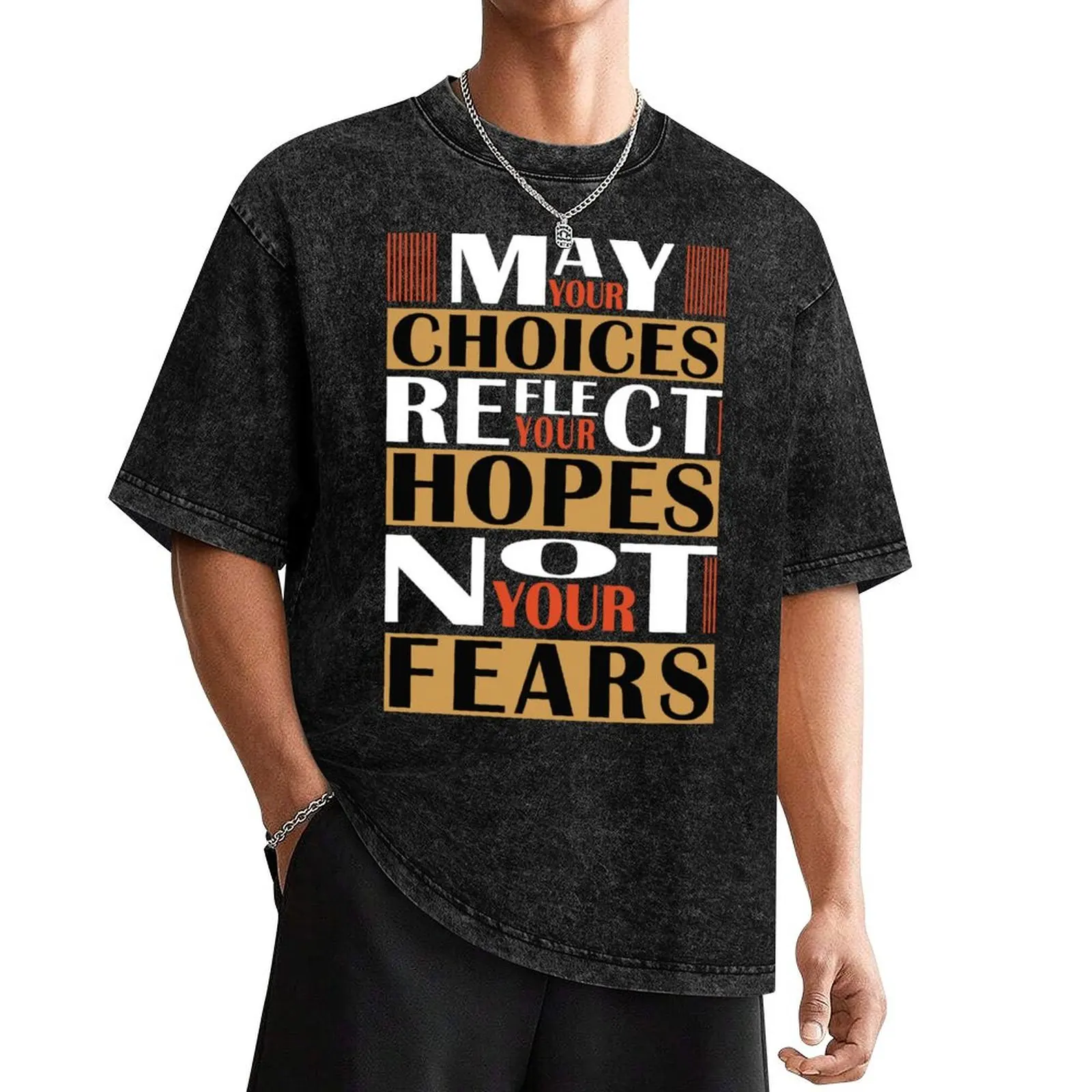 

Nelson Mandela Famous Inspirational Quote May your Choices Reflect your Hopes Not Your Fears T-Shirt