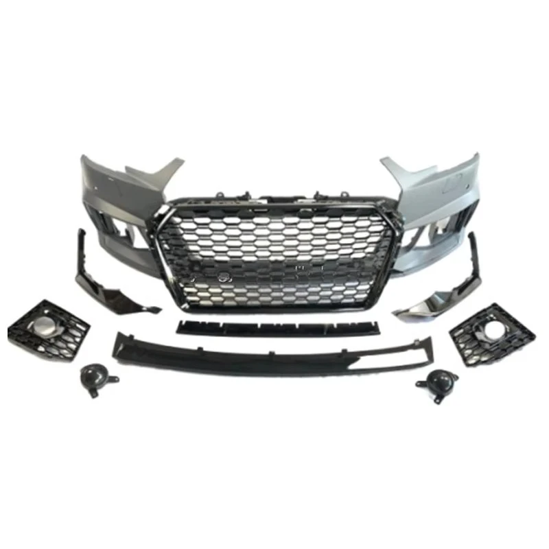 STLF RS4 Front Bumper Body Kits A4 B9 Upgrade Facelift Full Wide Body Kit Replacement Bodykit for Audis A4 B9 16 17 18 19 - view 2