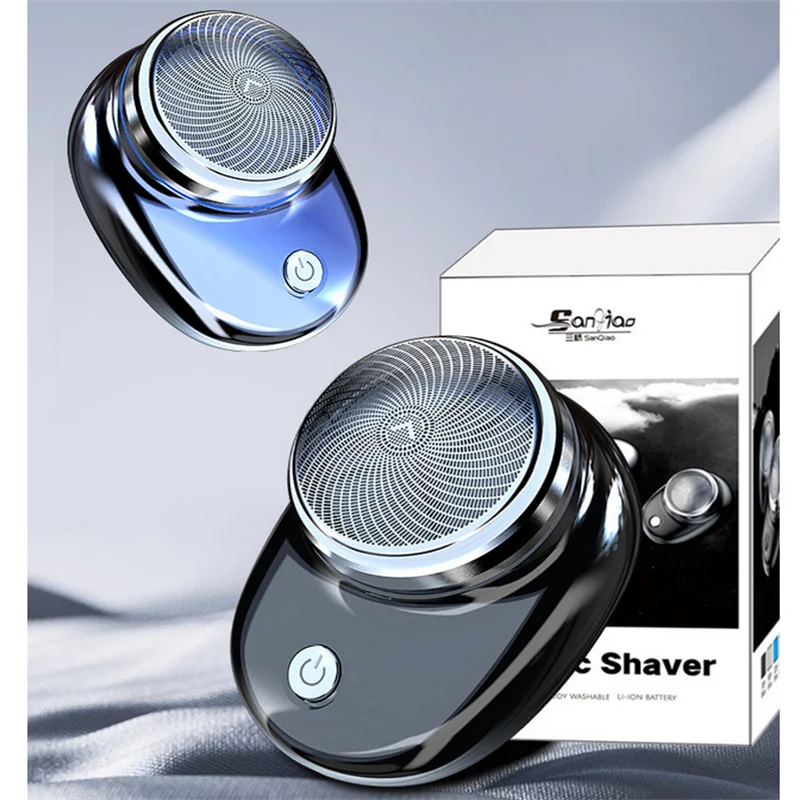 USB Charging Portable 1PC Electric Shaver Mini Pocket Travel Razor Portable Wireless Detachable Shaver Facial Beard Hair Trimmer