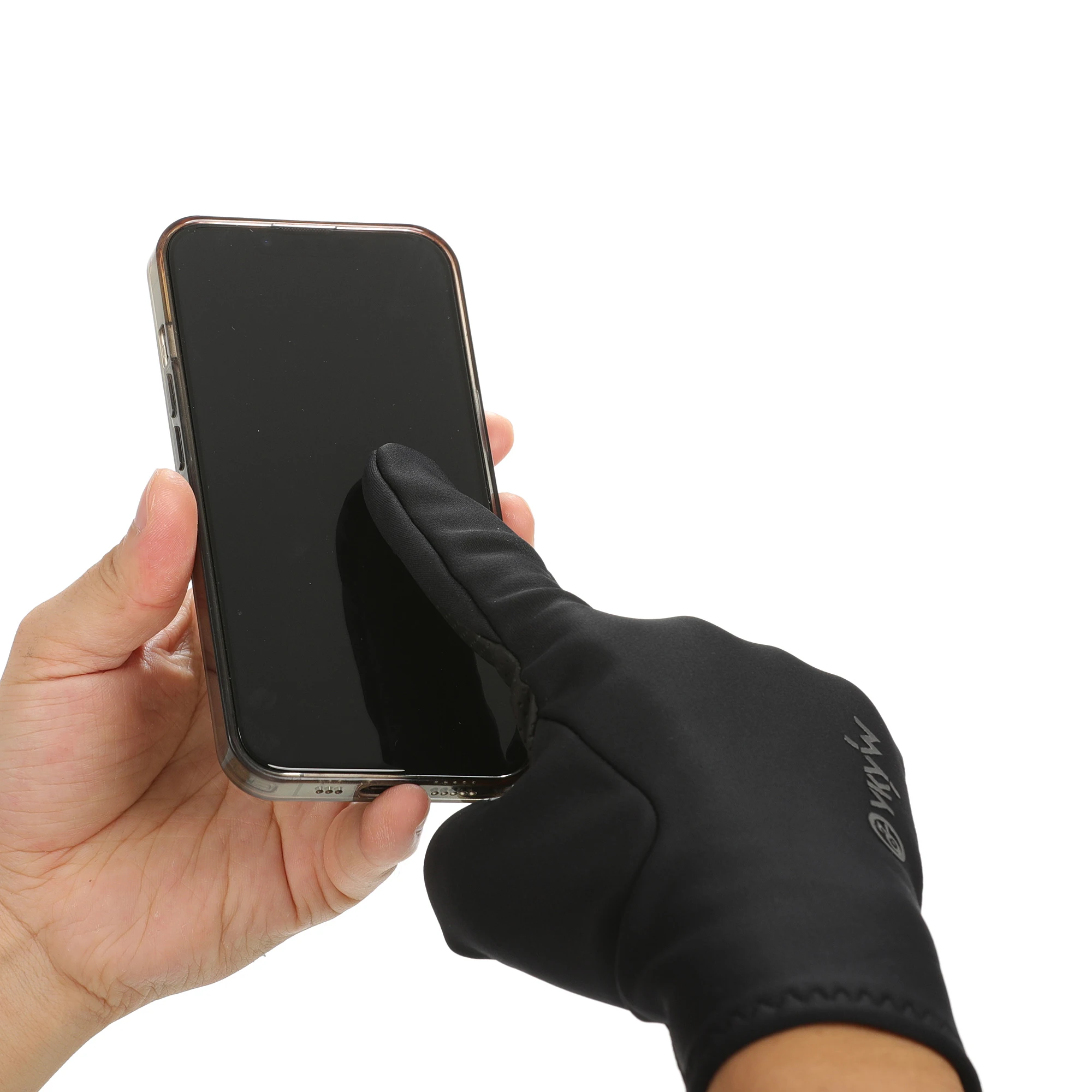 YKYWBIKE Touchscreen-Fahrradhandschuhe mit Vollfinger-Design, Fleece-Futter, winddicht, wasserabweisend, stoßdämpfend, für MTB und Rennrad – Detail 20