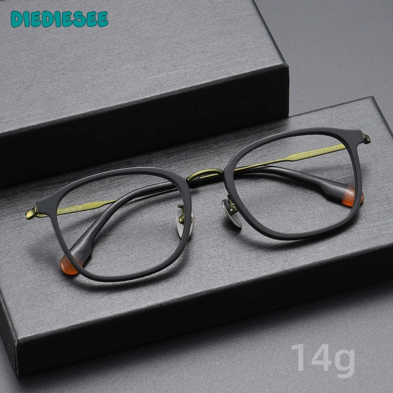 

DIEDIESEE Ultra Light Pure Titanium Myopia Glasses Frame Anti Blue Light Fashion Optical Prescription Glasses Frame G-808