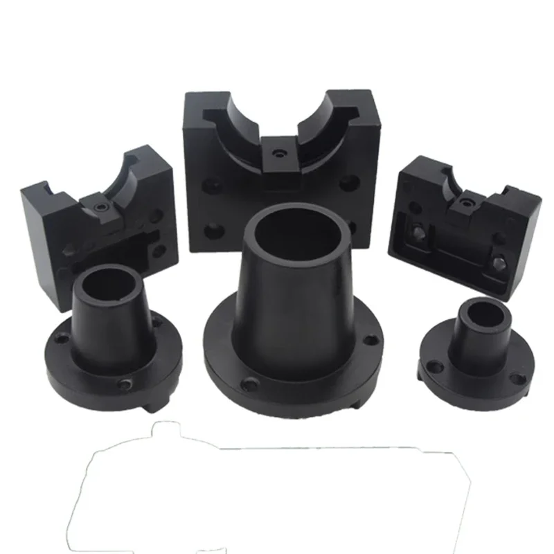 Imagem -04 - Cnc Ferramenta Handle Holder Ferramenta Sleeve Lock Holder Bloco Circular Cilindro Quadrado Alumínio Acessório Bt30 Bt40 Bt50