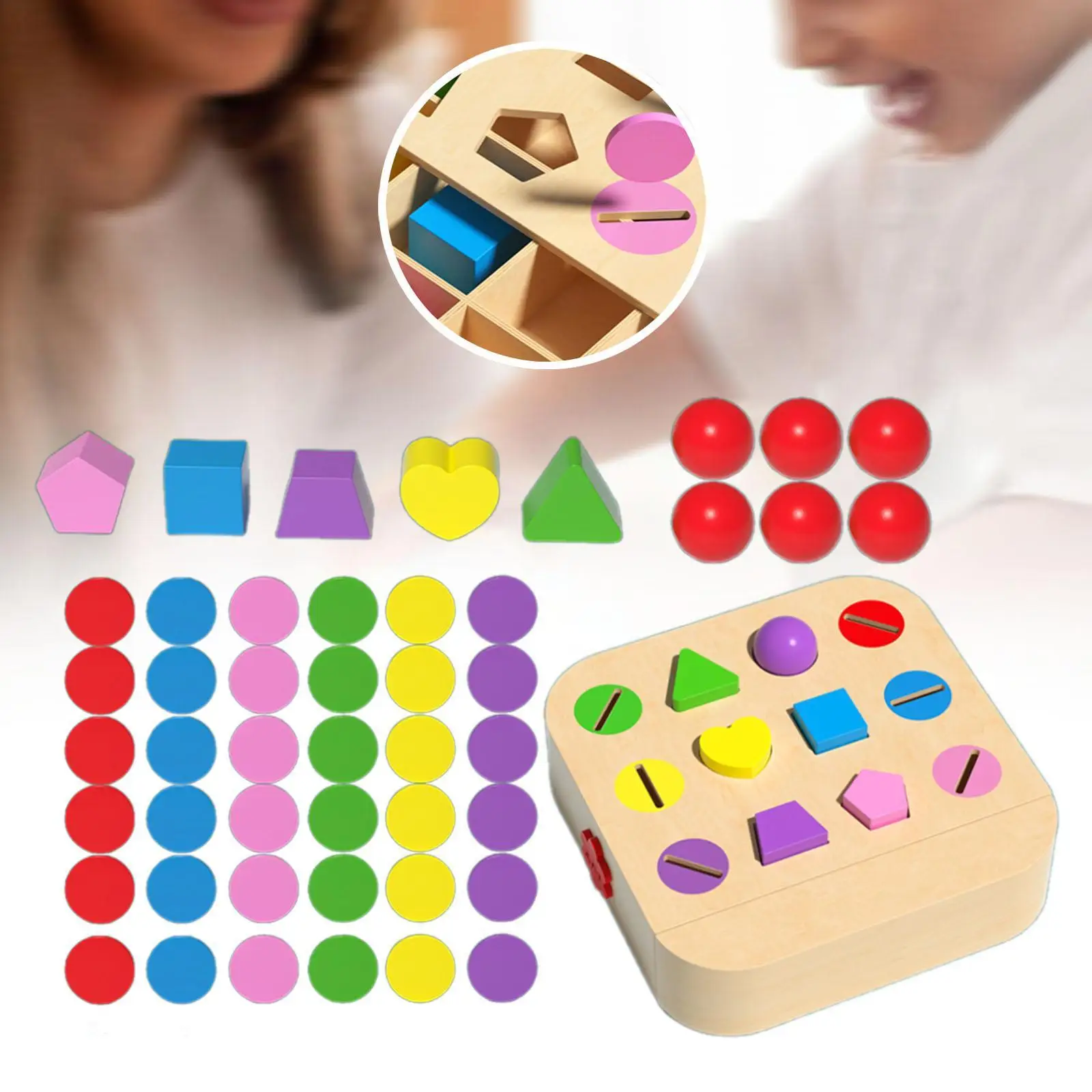 Giocattoli educativi precoci Attività di risoluzione dei problemi Blocchi colorati per i più piccoli