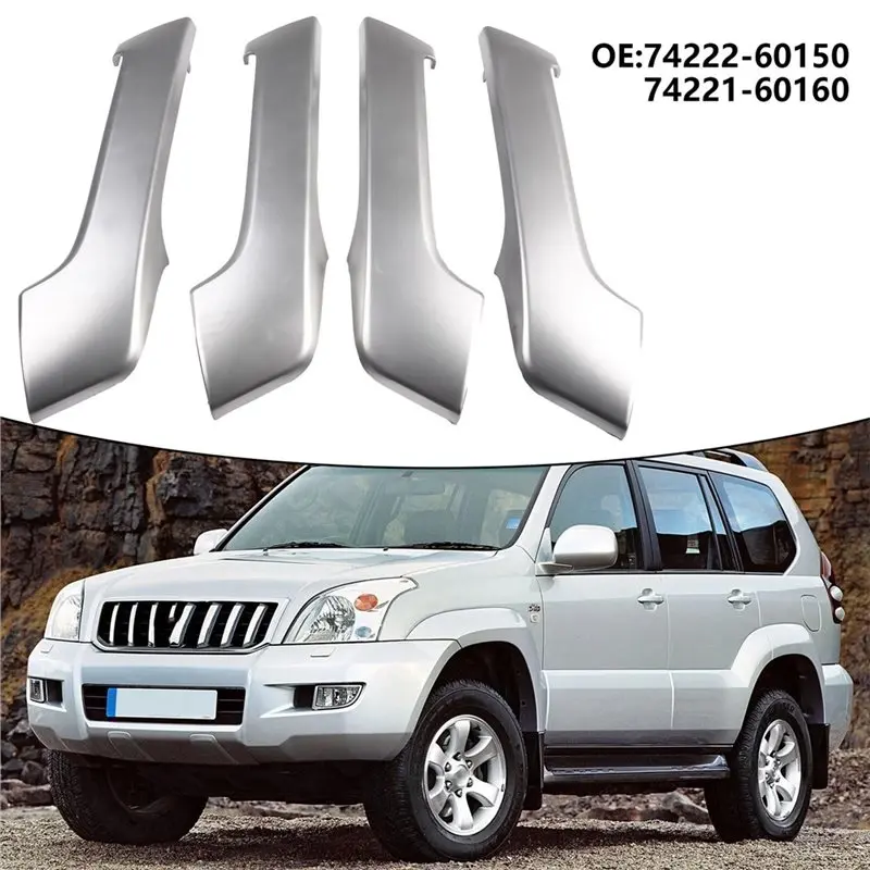 For Toyota Land Cruiser Prado FJ150 150 09- 17 Car Interior Door Handle Cover Trim Armrest Frame 74221-60160 74222-60170