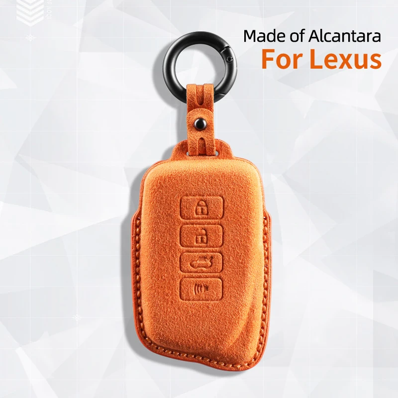 car Key Case Cover Holder Key Shell suede For For Lexus ES UX UX 300e NX LC NX GS RX GX RC 200 250 350 LS 450H 300H Keychain