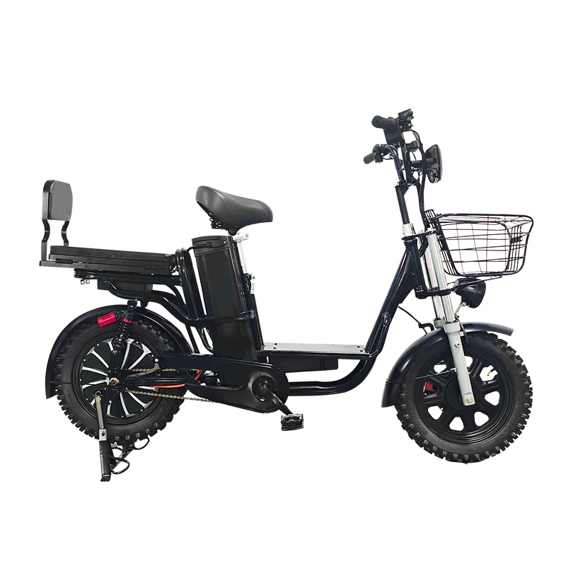 Manufacture，16 Inch Snow Tire Delivery Electric Bike,Rider E-bike,Cargo Ebike, 800W 60V Lithium Battery Electric Bicycle,OEM