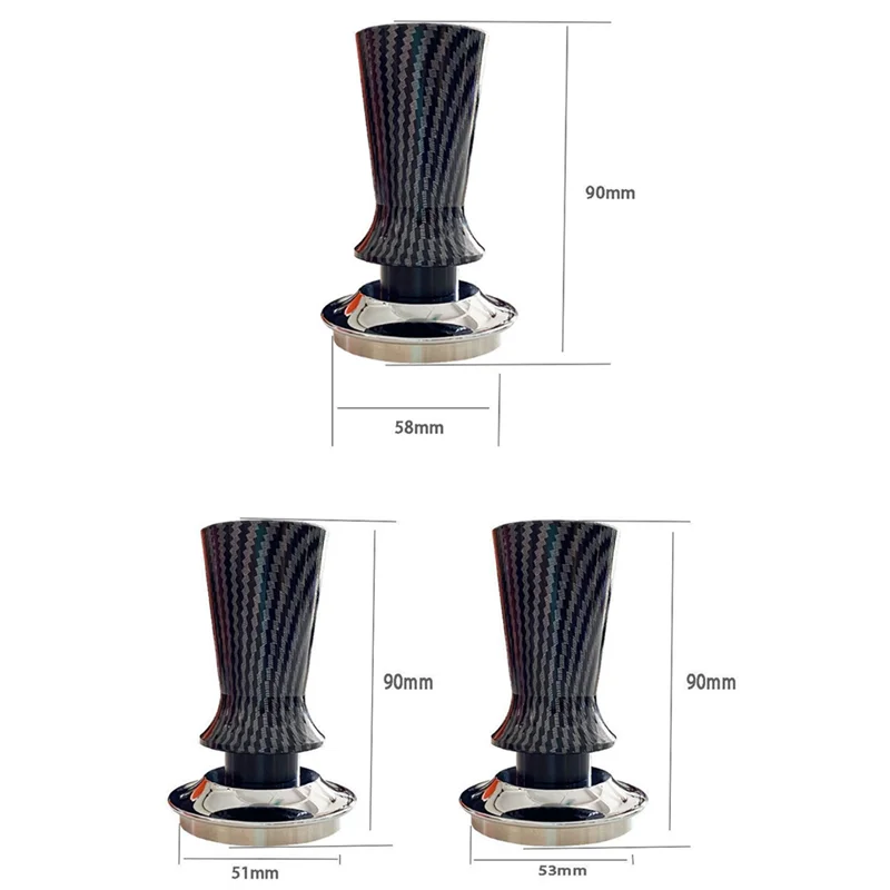Espresso Coffee Tamper Depth Calibrated Steady Pressure Coffee Powder Hammer Coffee Distributor Barista Tools