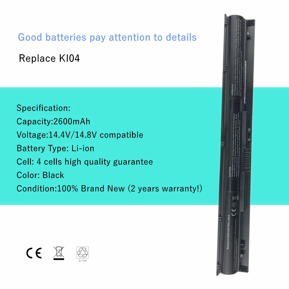 Laptop Battery KI04 HSTNN-DB6T 800010-421 HSTNN-LB6S 800049-001 For HP Pavilion 14 15 17 17-g000 17-g099