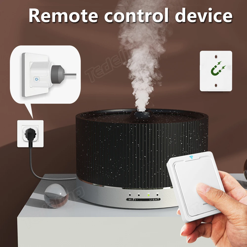 433MHz Electrical Socket Wireless Remote Control Plug 220V 16A  EU FR Standard Outlets No Drilling No Pipe for Light Fan ON OFF