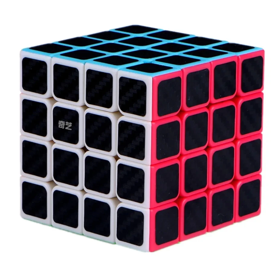 QIYI Cube 2x2 3x3 4x4 5x5 piramide foglia d'acero adesivo in fibra di carbonio velocità cubo magico Puzzle giocattoli per bambini giocattolo regalo per bambini