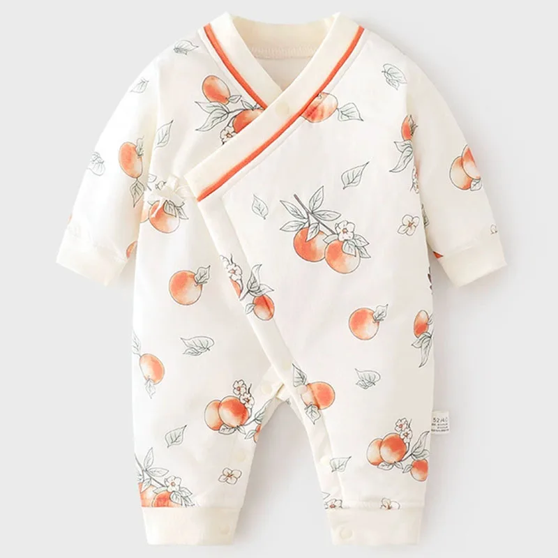 Fall Winter Romper Baby Girl Stuff Infant Boy Clothes Korean Cartoon Cute Print Cotton Long Sleeve Jumpsuits Newborn Items B267