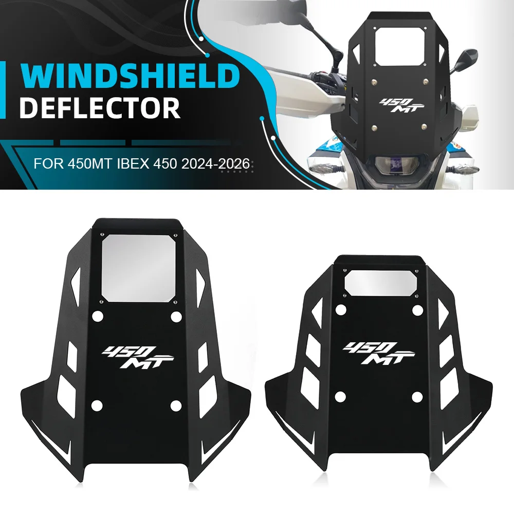 

WINDSHIELD Fairing Wind Screen Decorate Deflector For CFMOTO 450MT IBEX 450 2024-2025-2026 Motorcycle Accessories Aluminium