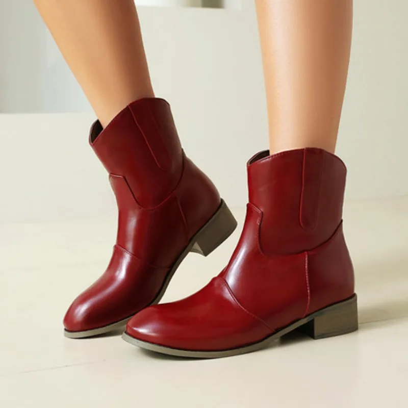 

Роскошные женские ботинки, женские ботильоны, нескользящие туфли-лодочки без шнуровки, большие размеры 38–48, женская модная обувь Zapatos De Mujer