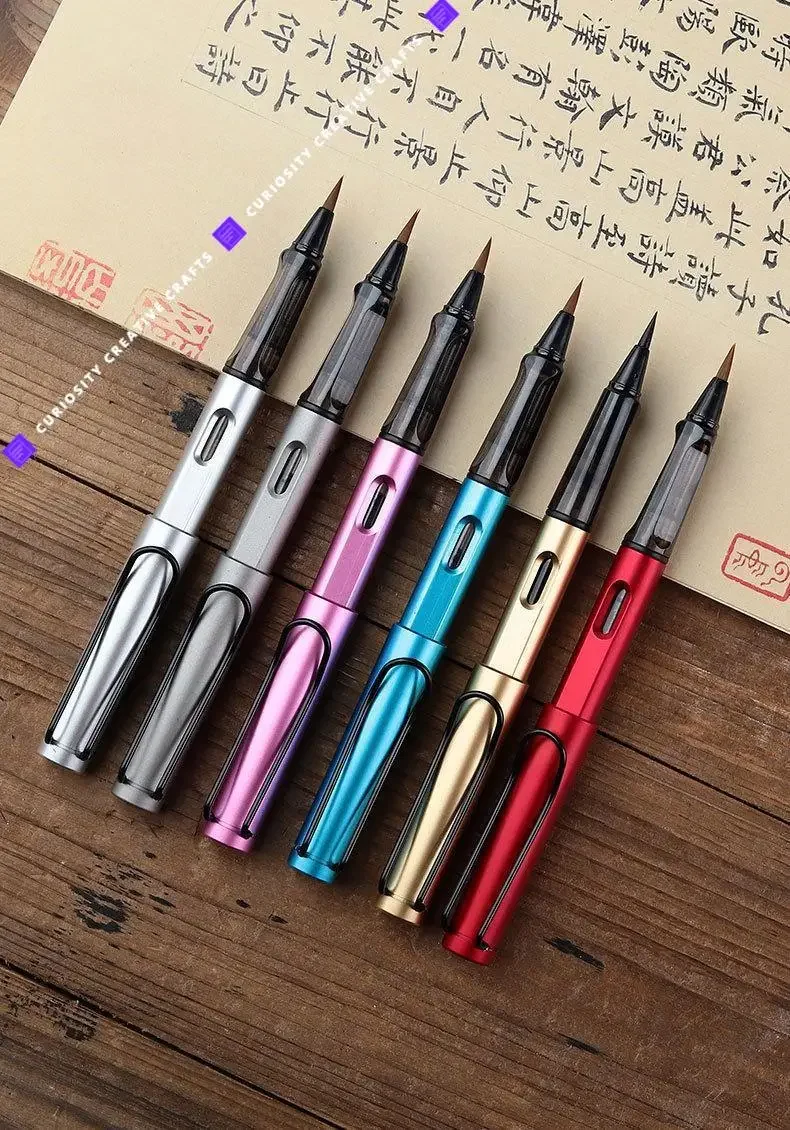 Luxury Fountain Brush Pen Ink Art Calligraphy Brushes Soft Student Painting Writing Professioanl Artist Gift Fountain Pen Asian