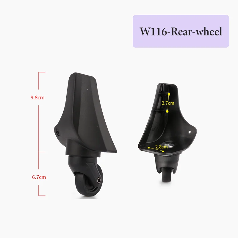 For W116 Heavy-Duty Luggage Wheel Replacement - 200kg Load Capacity Anti-Detachment Design Universal Suitcase Compatibility