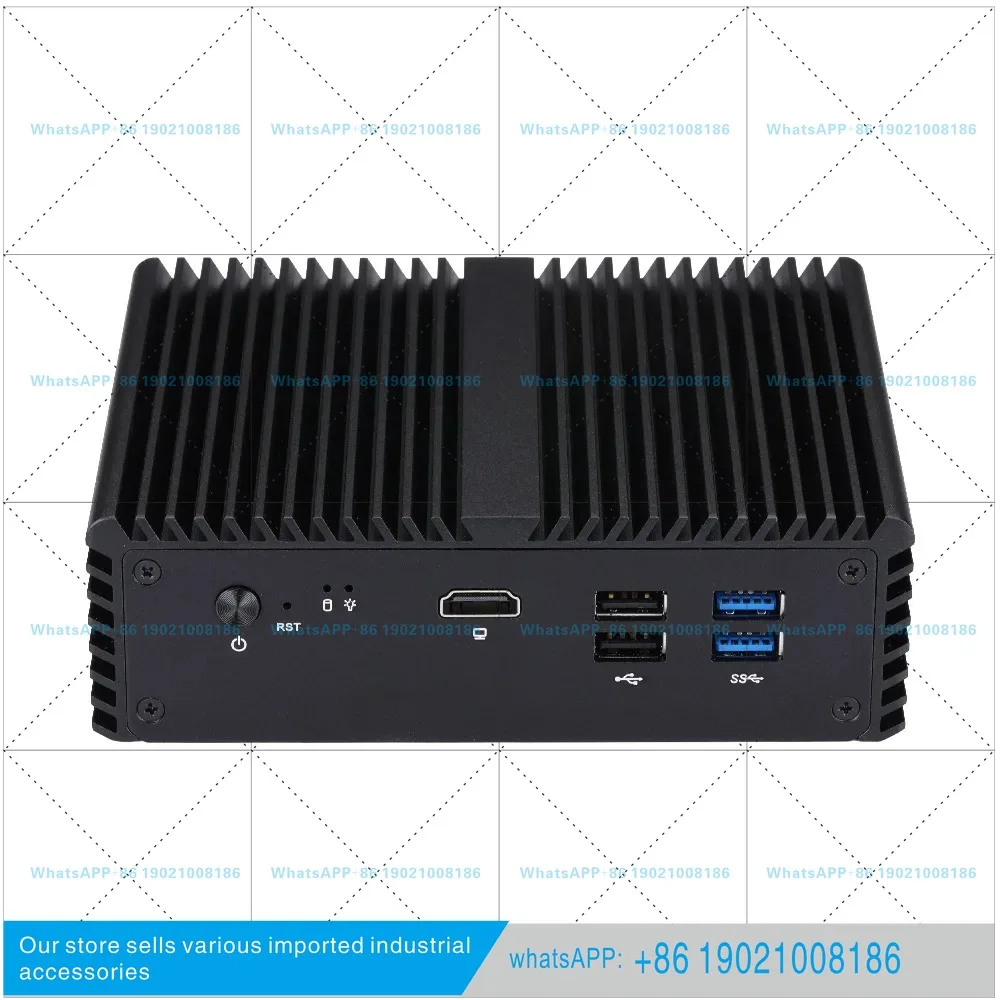 J4125 Multi port Machine Vision Industrial Control Computer Multi network Soft Routing, Firewall Industrial Control Host