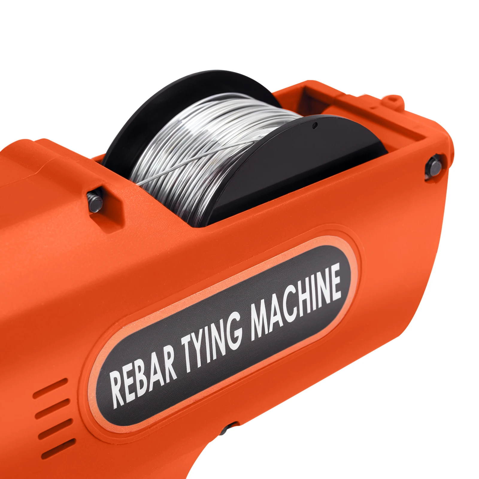 Drahtbiegewerkzeug, automatische Handbewehrungsstufe 8–34 mm, elektrische Bewehrungsbindemaschine 220 V, orangefarbenes Baubindewerkzeug – Detail 8