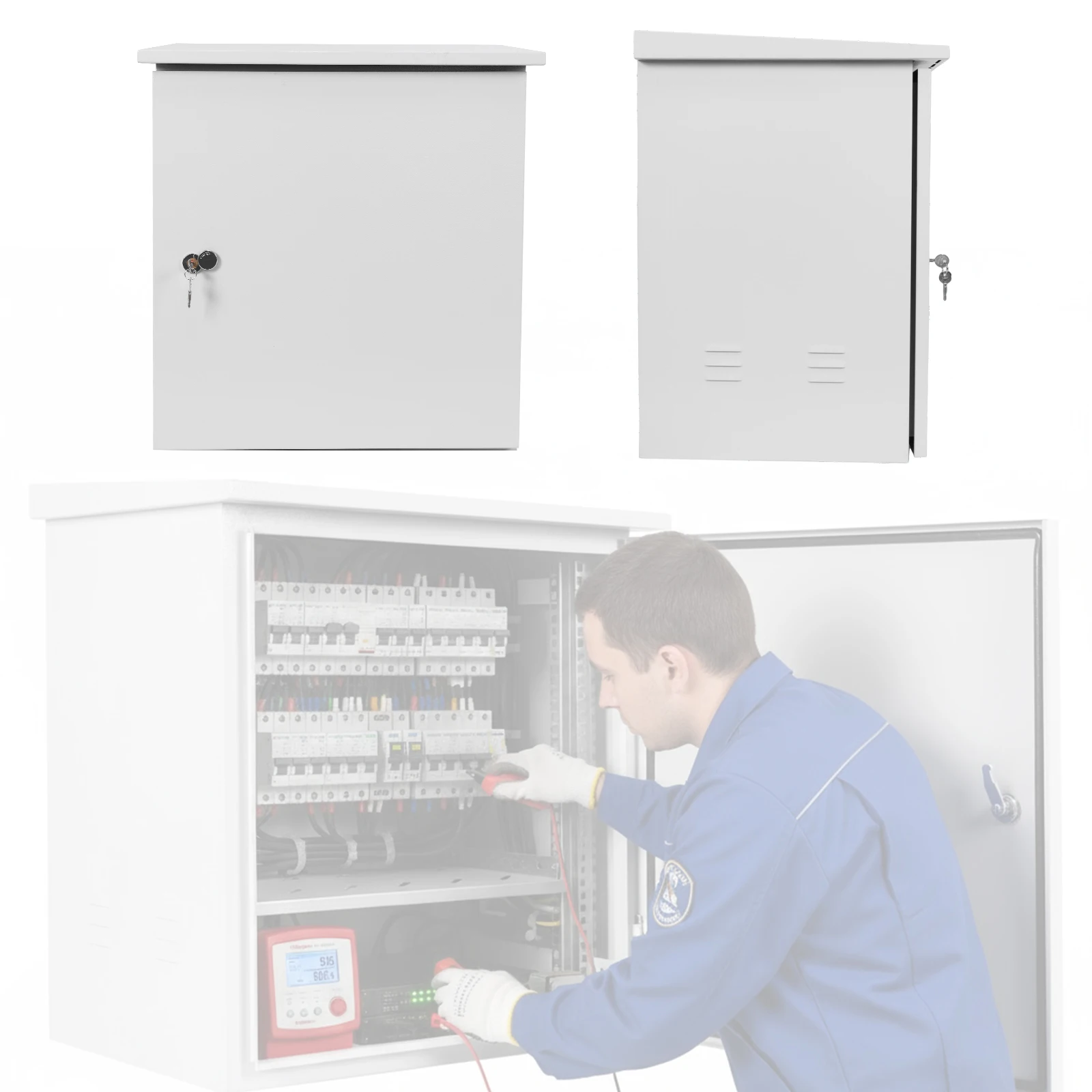 

Электрический распределительный короб IP55, водонепроницаемый сетевой корпус, наружный бокс 24x24x28 дюймов, всепогодный, с вентиляционным дизайном